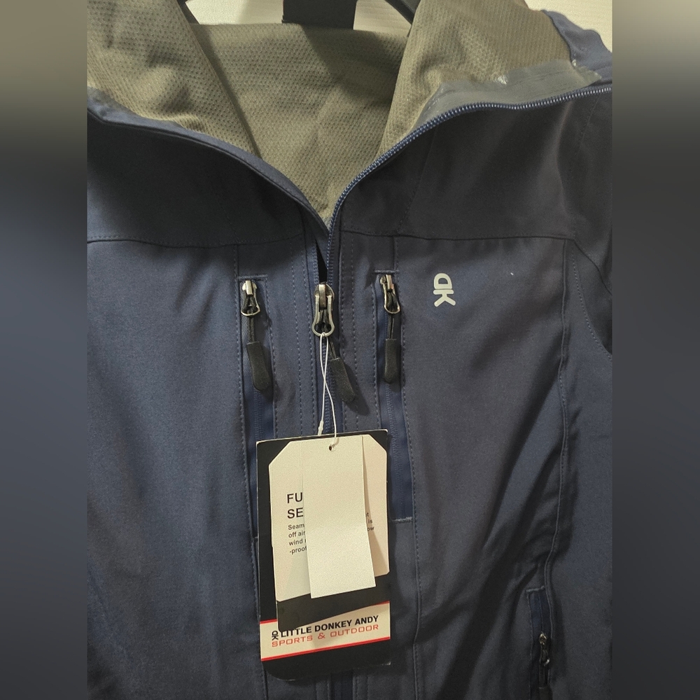Little Donkey Andy Women's Navy Outdoor Jacket. XS. NEW - Picture 8 of 16